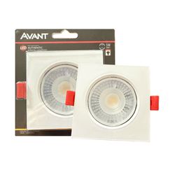 Spot Embutir Dicroica Led Quadrado 5W 3000K Branco Quente - Broketto Materiais Elétricos