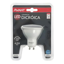 Lâmpada LED Dicróica MR16 4,8W 6500K Branco Frio GU10 - Broketto Materiais Elétricos