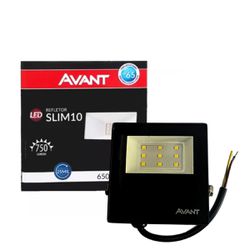 Refletor Led Slim 10w 6500k Luz Branca - Broketto Materiais Elétricos