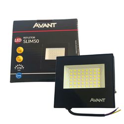 Refletor Holofote Led 50W Branco Frio 6500k Bivolt - Broketto Materiais Elétricos