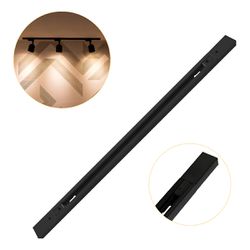 Trilho Eletrificado de Sobrepor 1 Metro Preto Bivolt p/ Spots - Broketto Materiais Elétricos