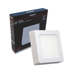 Painel Plafon Sobrepor 6w Quadrado Sobrepor 6500k Bivolt - Broketto Materiais Elétricos