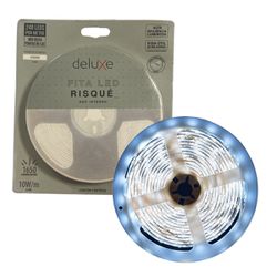 Fita LED 10W/m 12V 240 LED\'s/m 6500k Branco Frio Risqué - Broketto Materiais Elétricos