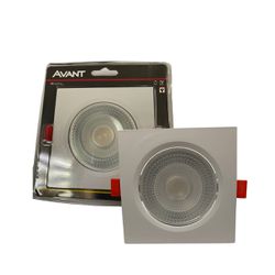 Spot Led Embutir Direcionável Quadrado 7W 3000k Luz Amarela - Broketto Materiais Elétricos