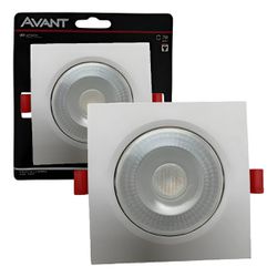 SPOT EMBUTIR DICROICA LED QUADRADO 7W 6500K BRANCO FRIO - Broketto Materiais Elétricos