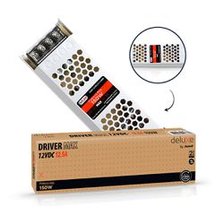 Fonte Led Slim 12,5A - SAIDA 12V 150W Chaveada Bivolt - Broketto Materiais Elétricos