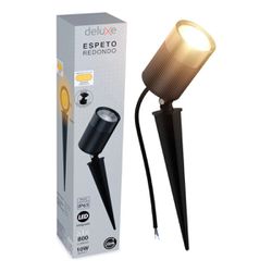 Espeto Jardim Led 10W 3000K Biv. Nimus Red Aluminio IP65 Deluxe - Broketto Materiais Elétricos