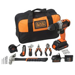 Kit Parafusadeira Furadeira 20V Com Bolsa e Acessórios - Broketto Materiais Elétricos