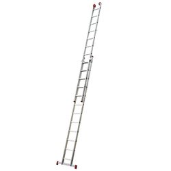 Escada De Alumínio Extensiva 12x2 Degraus Profissional Botafogo ESC0621 - Broketto Materiais Elétricos