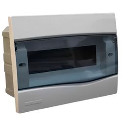 Quadro Centro Distribuição Embutir 9 Disjuntores Din Brum Br9t - Broketto Materiais Elétricos