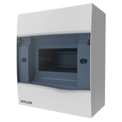Quadro Centro Distribuição Sobrepor 5 Disjuntores Din Brum Br5st - Broketto Materiais Elétricos