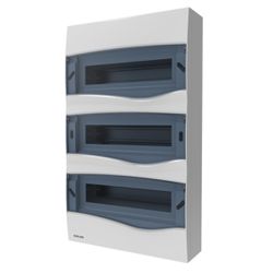 Quadro Centro Distribuição Sobrepor 36 Disjuntores Din Brum Br36st - Broketto Materiais Elétricos