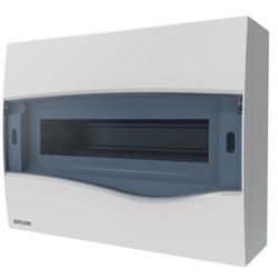 Quadro Centro Distribuição Sobrepor 12 Disjuntores Din Brum Br12st - Broketto Materiais Elétricos