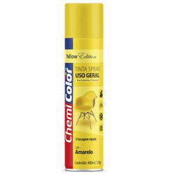 Tinta Spray Uso Geral Chemicolor Amarelo 400ml - Broketto Materiais Elétricos
