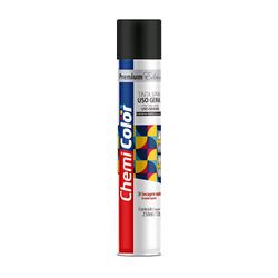 Tinta Spray Chemicolor 250ML Uso Geral Preto Brilhante - Broketto Materiais Elétricos