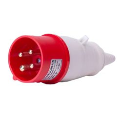 Plugue De Tomada Industrial 16A 6H 380-415V 3P+T Ip44 Vermelho - Broketto Materiais Elétricos