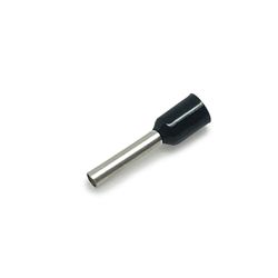 Kit 50 Terminais Ilhós Tubular 1,5 Mm Preto - Broketto Materiais Elétricos