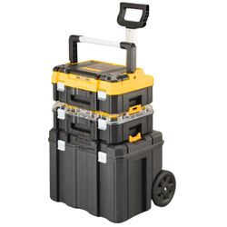 Caixa De Ferramentas Torre Modular Móvel Com Rodas Dewalt Tstak Dwst60404 - Broketto Materiais Elétricos