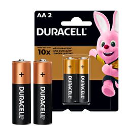 Pilha Alcalina AA² 2 unidades Duracell - Broketto Materiais Elétricos