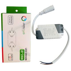 Fonte Led Driver 18-24w 12v C/ Conector Bivolt - Broketto Materiais Elétricos