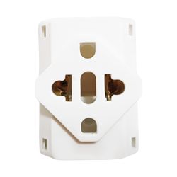 Benjamin Plug T Adaptador Tomada 3 Saídas Branco 10A - Broketto Materiais Elétricos