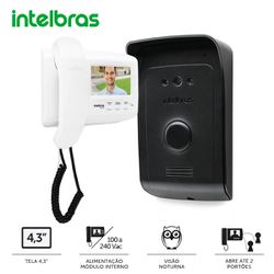 Kit Vídeo Porteiro Intelbras IVR 1010 Casa Residência - Broketto Materiais Elétricos