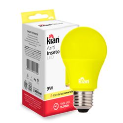 Lâmpada Bulbo Led 9w Anti-inseto Bivolt - Broketto Materiais Elétricos