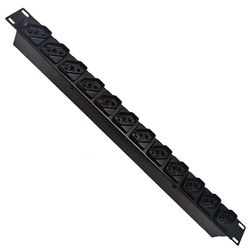 Régua Para Rack 19 Calha 12 Tomadas 2P+T 10A - Broketto Materiais Elétricos