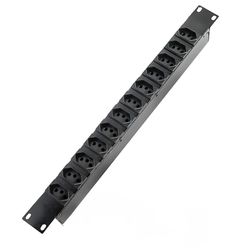 Régua Para Rack 19 Calha 12 Tomadas 2P+T 20A - Broketto Materiais Elétricos