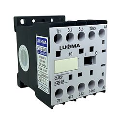 Mini Contator Tripolar 9a 1na Cjx2-k0910 Lukma - Broketto Materiais Elétricos