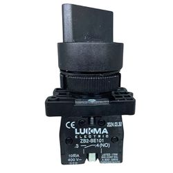 Chave Seletora 2 Posições Fixas Manopla Curta 1NA Lukma - Broketto Materiais Elétricos