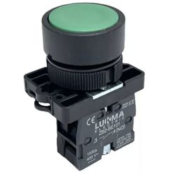 Botão Pulsante Comando Verde Lk2-ea31 1na P/ Bloco Lukma - Broketto Materiais Elétricos