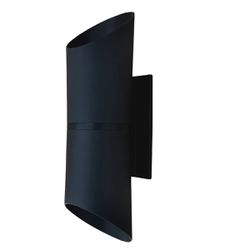 Arandela Parede 2 Focos Chanfrado Paris Preto - Broketto Materiais Elétricos
