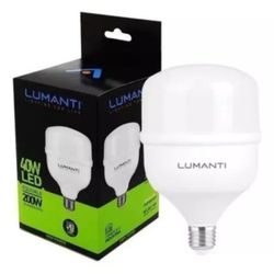 Lâmpada Led Bulbo Alta Potência 40W 3000K Luz Quente Bivolt - Broketto Materiais Elétricos