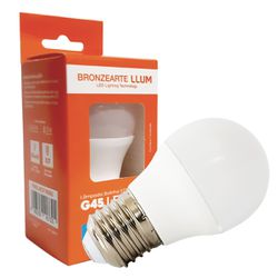 Lâmpada Led Bolinha G45 4W Bivolt 6500K Branco Frio - Broketto Materiais Elétricos