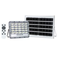 Refletor Led Solar 100w 6500k Com Painel E Controle Remoto - Broketto Materiais Elétricos