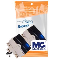 Interruptor Simples Com Luz 10a Preto Fosco Clean Margirius - Broketto Materiais Elétricos