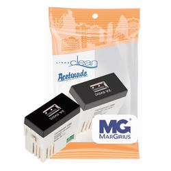 Tomada Carregador USB 2A Preto Fosco Ebony Clean Margirius - Broketto Materiais Elétricos