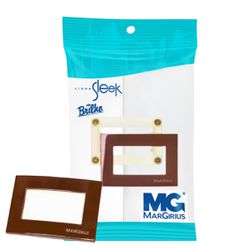 Conjunto Placa Para Móveis Marrom Sleek Margirius - Broketto Materiais Elétricos