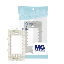 Suporte Placa 4x2 Branco Clean e Sleek Margirius - Broketto Materiais Elétricos
