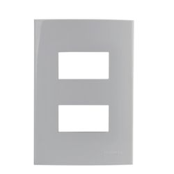 Placa 4x2 Branca 2 Postos Separados Sleek Margirius - Broketto Materiais Elétricos