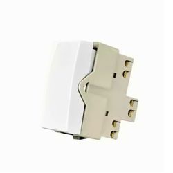 Módulo Interruptor Simples 10A Branco Sleek Margirius - Broketto Materiais Elétricos