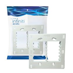 Suporte Placa 4x4 Branco Infiniti Margirius - Broketto Materiais Elétricos