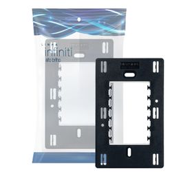 Suporte Placa 4x2 Preto Infiniti Margirius - Broketto Materiais Elétricos