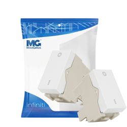 Interruptor Bipolar Simples 25a Branco Infiniti Margirius - Broketto Materiais Elétricos