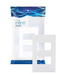 Placa 4x2 2 Postos Afastados Branca Infiniti Margirius - Broketto Materiais Elétricos