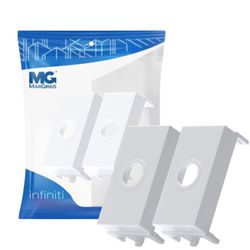 Módulo Saída De Fio 2 Unidades Branco Infiniti Margirius - Broketto Materiais Elétricos