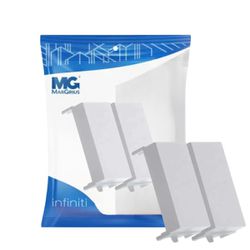 Módulo Cego 2 Unidades Branco Infiniti Margirius - Broketto Materiais Elétricos
