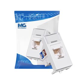 Módulo Tomada De Rede Rj45 Cat.5e Branco Infiniti Margirius - Broketto Materiais Elétricos