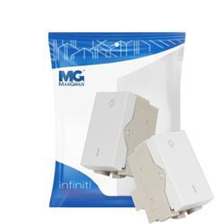Módulo Interruptor Bipolar Simples Branco 10a Infiniti Margirius - Broketto Materiais Elétricos